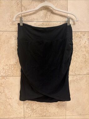 Black Women's Wrap Front Skirt